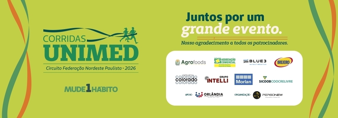 Corrida patrocinadores